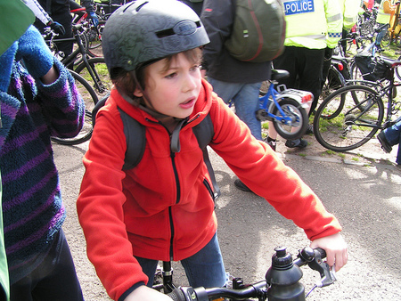 En Portland los niños van al cole en bicicleta
