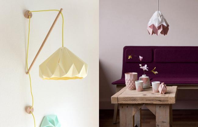 La nueva colección de lámparas de papel origami del Studio Snowpuppe