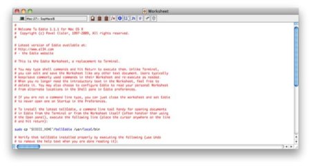 Eddie, un sencillo editor de código para Mac OS X