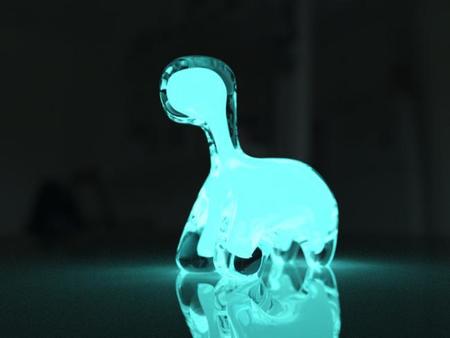 La biología puede ser divertida: dino, el dinosaurio que brilla por la noche
