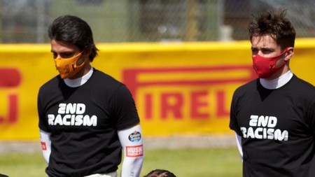 Sainz Leclerc End Racism 2020