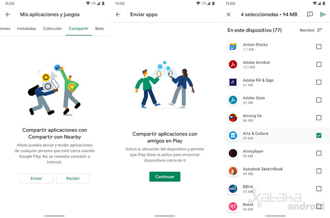Google Play estrena 'Nearby Share': así puedes compartir aplicaciones ...