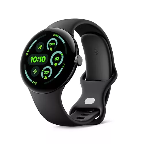 Google Pixel Watch 3 (45 mm) - Caja en Color Negro Mate - Correa en Color obsidiana - Wi-Fi