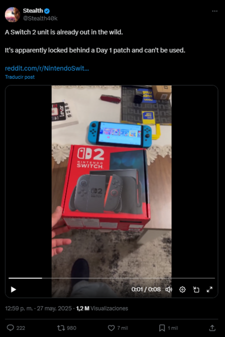 Nintendo Switch 2 Anticipado