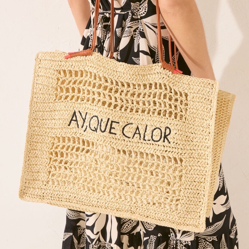 Bolso grande rafia 