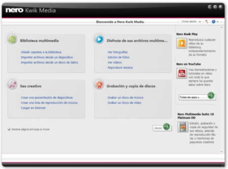 Nero Kwik Media: Nero cambia el discurso