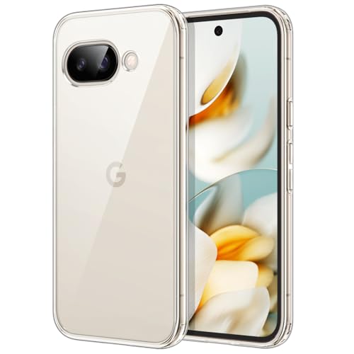 JETech Funda para Google Pixel 9a 6,3 Pulgadas 2025, Carcasa Anti-Amarillo Antigolpes Protectora, Respaldo Anti-Arañazos PC Dura (Transparente)