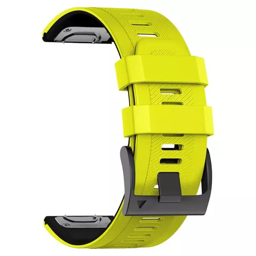 U-LIMVE Correa Reloj para Garmin Fenix 8 51mm/Fenix 7X Pro/Fenix 7X/Fenix 6X Pro/Fenix 6X/Fenix 5X/Fenix 3, 26mm Correas silicona QuickFit