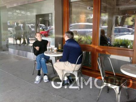 Imagen de la semana: Steve Jobs y Eric Schmidt, pillados tomando café