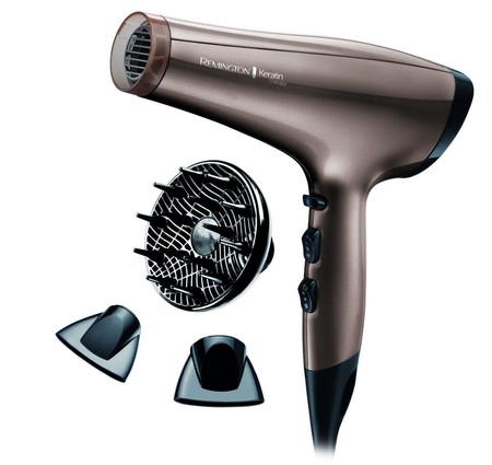 Por 30,90 euros tenemos el secador de pelo iónico Remington AC8000 Keratin Therapy en Amazon