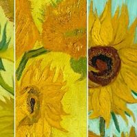 Van Gogh está de actualidad y Facebook reúne cinco de sus "Girasoles" en una exposición irrepetible
