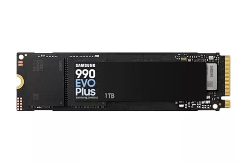 SAMSUNG 990 EVO Plus 1TB hasta 7,150 MB/s PCIe 4.0 x4/ 5.0 x2 NVMe M.2(2280) Disco Duro Interno (SSD) (MZ-V9S1T0BW)