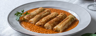 Puerros rebozados en salsa de verduras, mi versión de la receta de Arguiñano que es perfecta para las comidas de diario