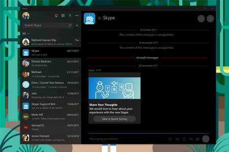 Skype estrena diseño en el anillo Release Preview con toques de Fluent Design y nuevas funciones