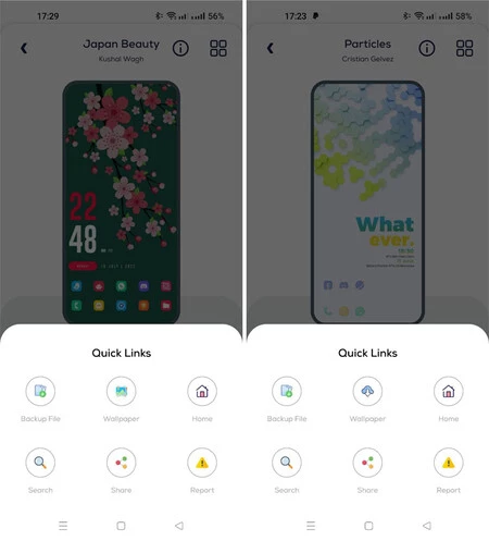 場合によっては、ランチャー構成ファイルと壁紙を直接ダウンロードできます。