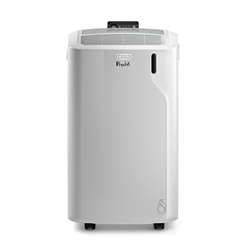 De'Longhi Pingüino Aire Acondicionado Silencioso, Temporizador 24h, PACEM 77, 63 Decibelios, Potencia 800W, Blanco