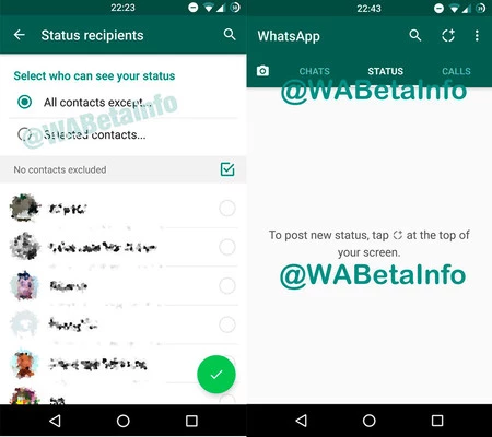 Whatsappのステータス