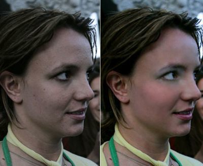 Britney, con y sin (photoshop)