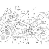 Honda ha patentado un chasis con piezas de fibra de carbono sobre el esquema de una Honda CBR600RR