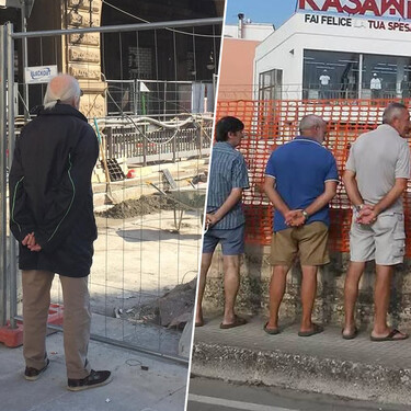 En Italia hay tantos jubilados viendo las obras que han tenido que tomar una drástica decisión:  contratarles