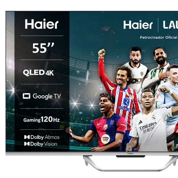 TV QLED 138 cm (55") Haier H55Q800UX Q8 Series, 4K UHD, Smart TV Google TV, Dolby Atmos