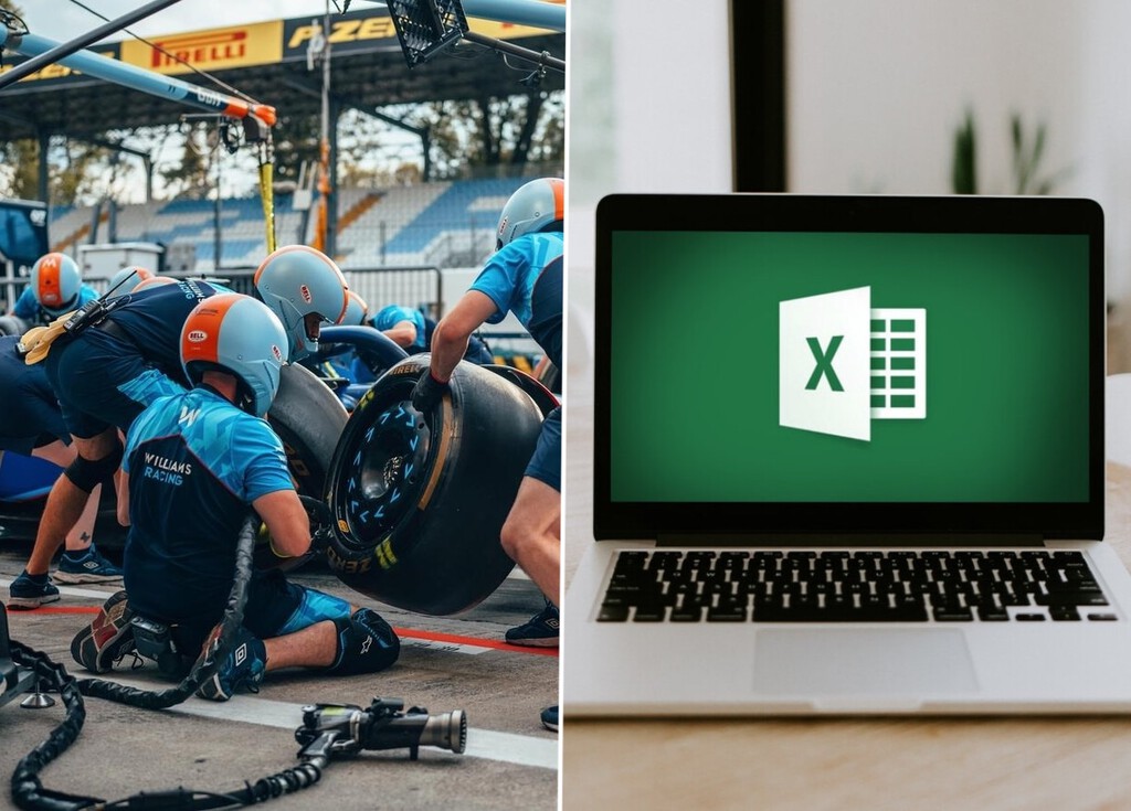 El Excel se ha usado en la Fórmula 1 hasta que se han dado cuenta que no es la mejor forma de controlar las 20.000 piezas del coche 