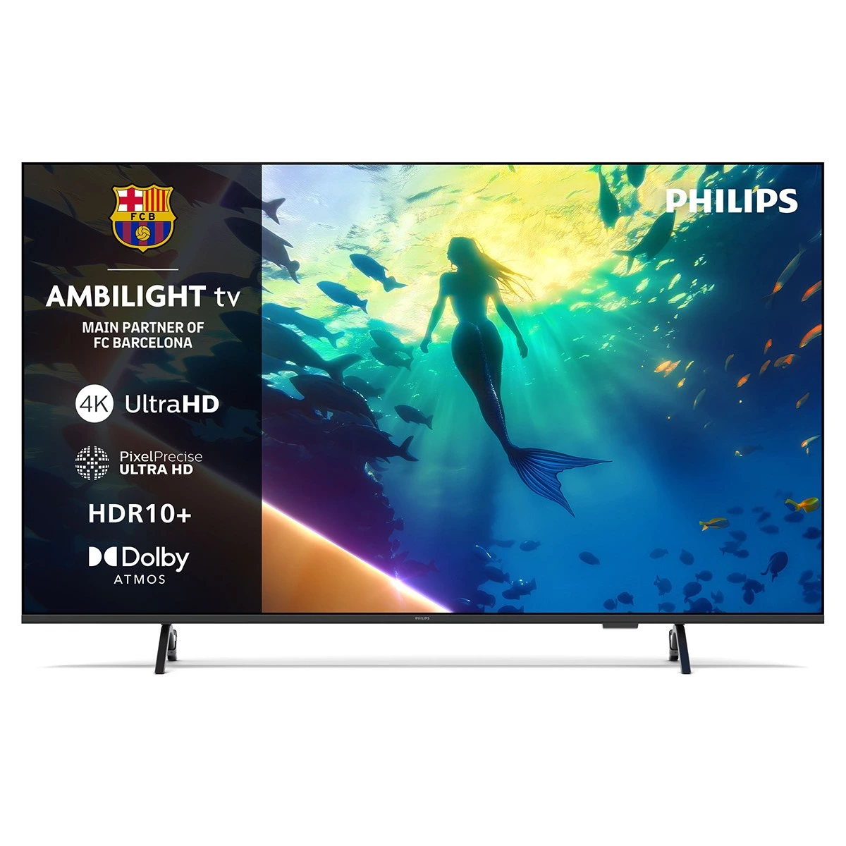 Philips - TV LED 164 cm (65') Philips Ambilight 65PUS8010/12 UHD 4K, Dolby Atmos, Titan OS, Smart TV.