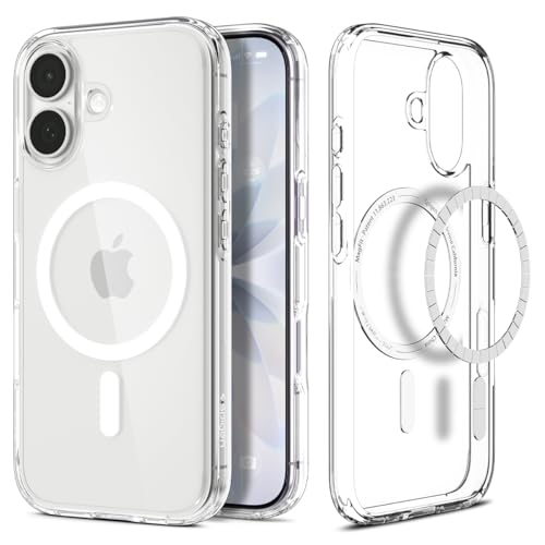 Spigen Case for iPhone 17, Ultra Hybrid MagFit Compatible with MagSafe (Dura Clear Technology) - Light White