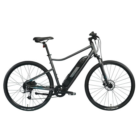 Bicicleta Electrica De Trekking Aluminio Monoplato 8v Riverside 500 E Gris