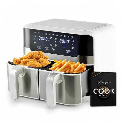 MasterPro Rocket Duo 900 | Freidora Sin Aceite Doble 