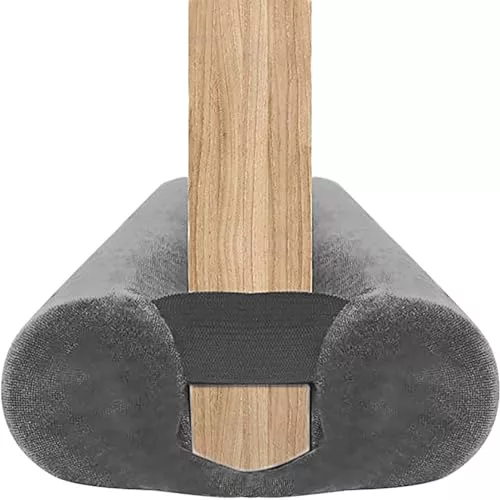 BKSAI Burlete de Puerta Cortavientos con Doble Junta para Inferior Puerta | Cortavientos para Puerta, Burlete Bajo Puerta, Aislante de Ruidos, Frío, Viento, Luz, Insectos, Ajustable entre 60-75 cm