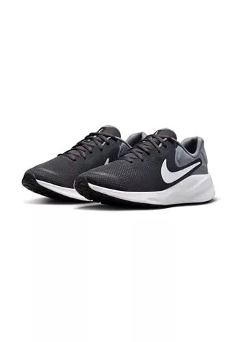 NIKE Revolution 7, Sneaker Hombre, Anthracite White Cool Grey Black, 46 EU