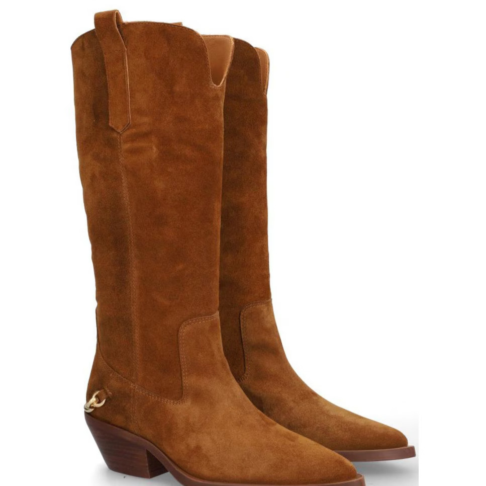 Alpe - Bota cowboy serraje piel con espuela.