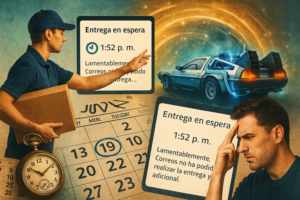 Las redes denuncian que los repartidores de Correos viajan en el tiempo: notifican paquetes que no se pudieron entregar… en el futuro 