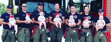 La paternidad también es contagiosa: siete bomberos han sido padres de siete bebés en 14 meses 