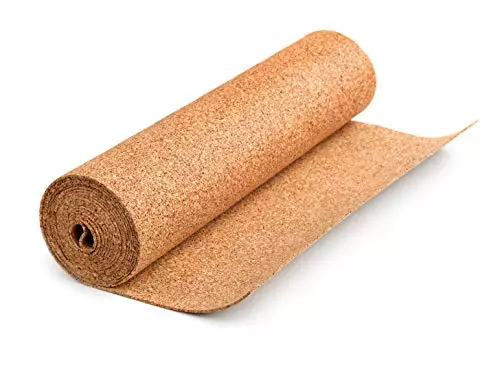 Corcho Pared - Rollo Corcho 8x0.5m Grosor 4mm - Aislante acústico, Aislante térrmico para Suelo y Pared