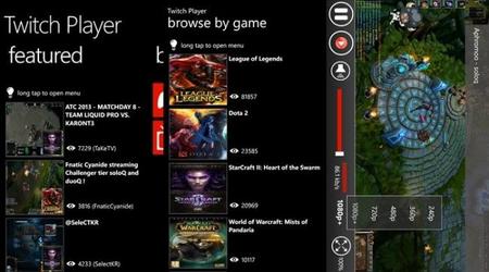 Twitch Player, aplicación no oficial del servicio de streaming para Windows Phone 7