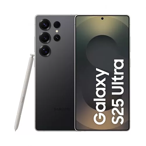 Samsung Galaxy S25 Ultra 5G AI Smartphone (Titanio Negro, 12 GB RAM, 512 GB Almacenamiento), Cámara 200 MP, S Pen Incluido, Batería Larga Duración (Reacondicionado)