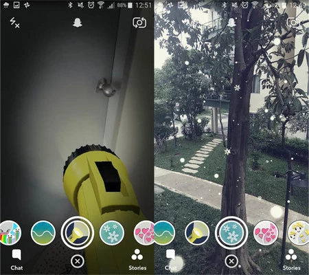 スナップチャットフィルター