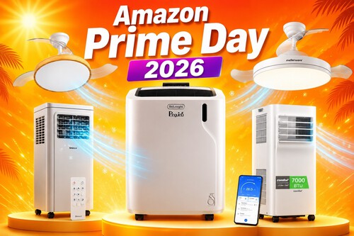 Adiós al calor: estos son los ventiladores de techo y aires acondicionados portátiles con mejor precio en el Prime de Amazon  