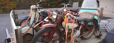 Compró seis motos olvidadas en un granero y le ha tocado la lotería: algunas son tan raras que llevan casi un siglo sin verse 