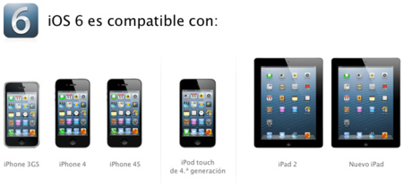 Apple amplia la compatibilidad del iPhone 3GS con las novedades de iOS 6