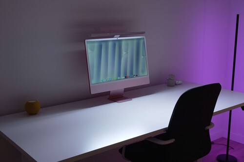 "Da gusto trabajar de noche". iScreen Bar, análisis: la barra de luz exclusiva para el iMac