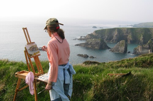 Coast Walking Vacation Cliff Terrain Painter 551842 Pxhere Com