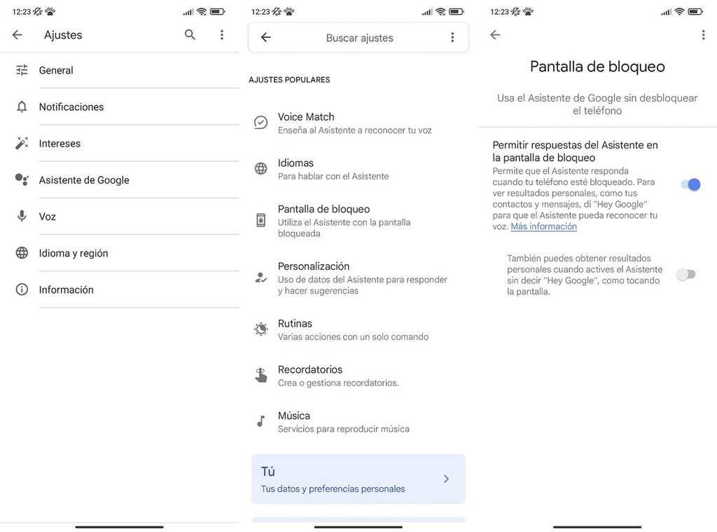 Así puedes activar el Asistente de Google en la pantalla de bloqueo