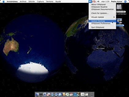 OSXplanet: Los planetas del sistema solar, como fondo de pantalla dinámico