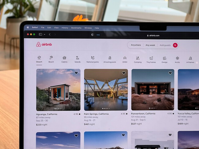 Anuncios de alquileres en airbnb