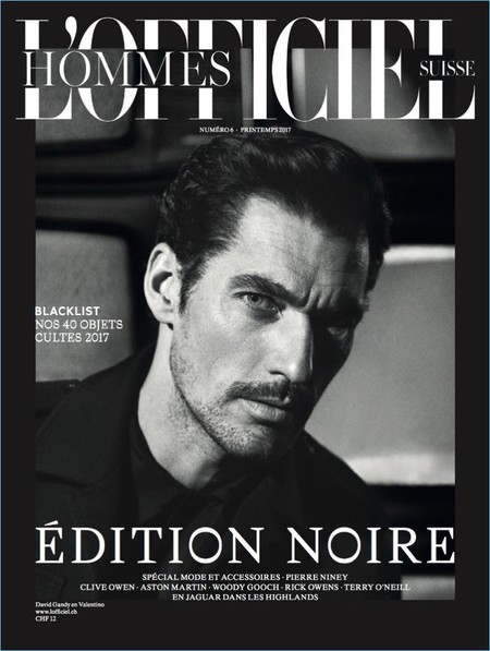David Gandy en portada de la edición suiza de L'Officiel Hommes