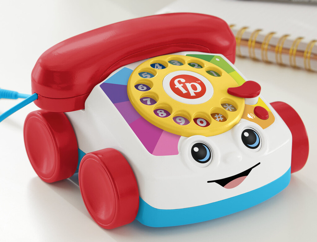 El mítico teléfono de juguete de Fisher-Price está de vuelta, esta vez como un teléfono con ruedas que hasta hace llamadas