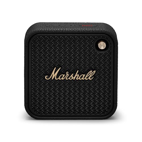 Marshall Willen II Altavoces inalámbricos Bluetooth 17 Horas de reproducción IP67 Carga rápida a Prueba de Agua - Negro y latón